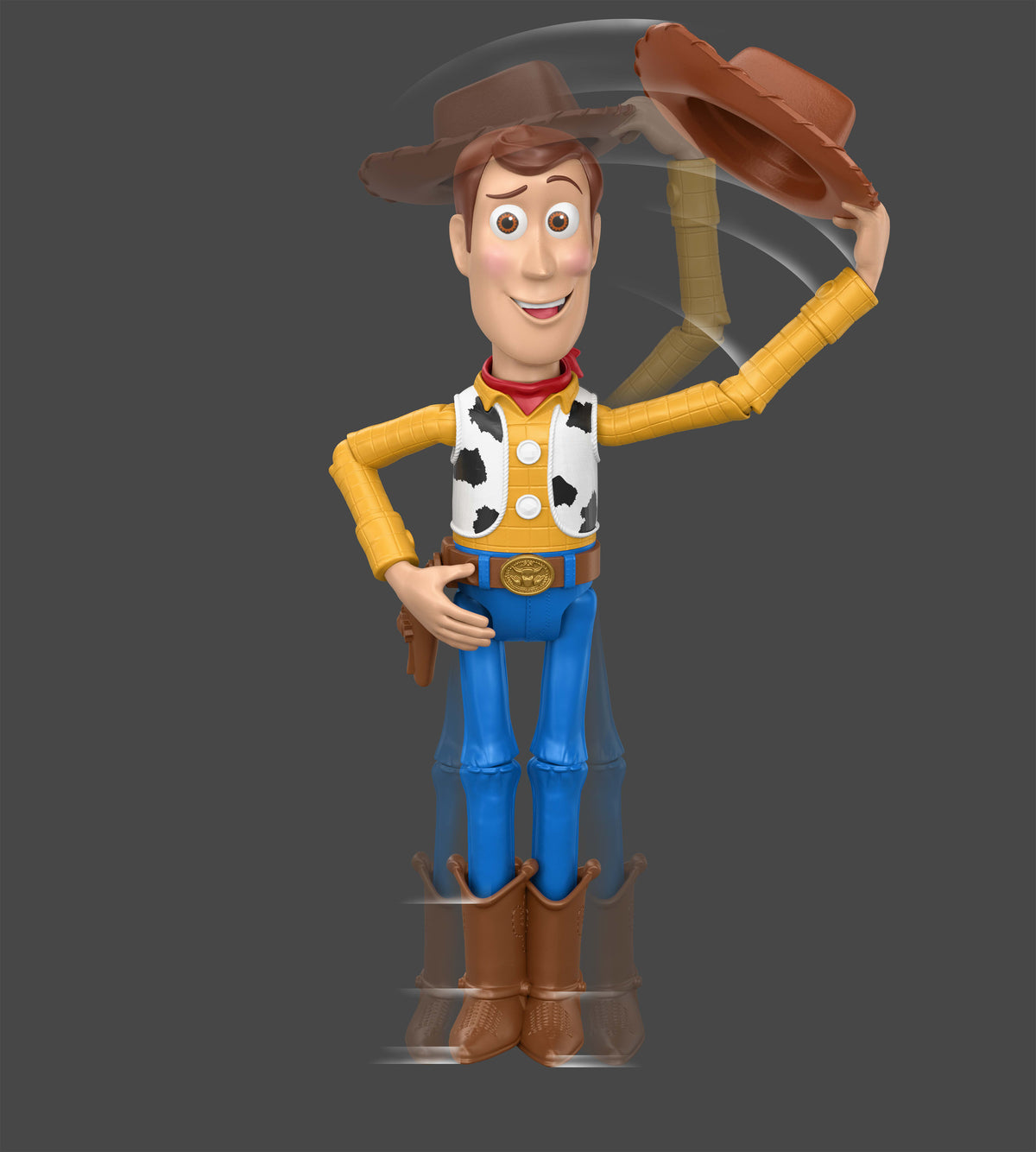 Disney Toy Story 5 Hello Woody 12-Inch Hat-Tipping Action Figure