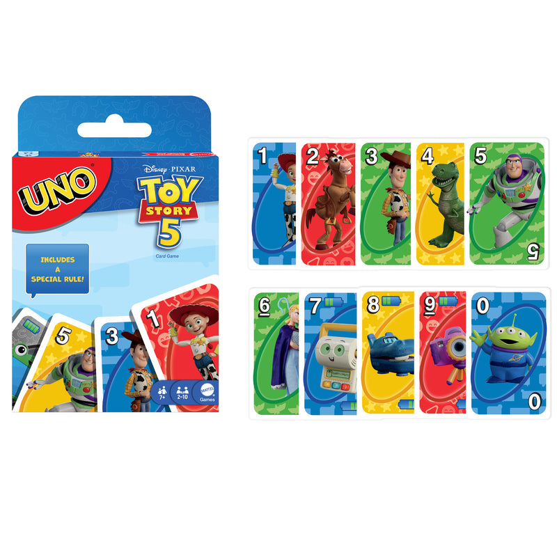 UNO Disney Pixar Toy Story 5 Card Game - Family & Kids Card Game