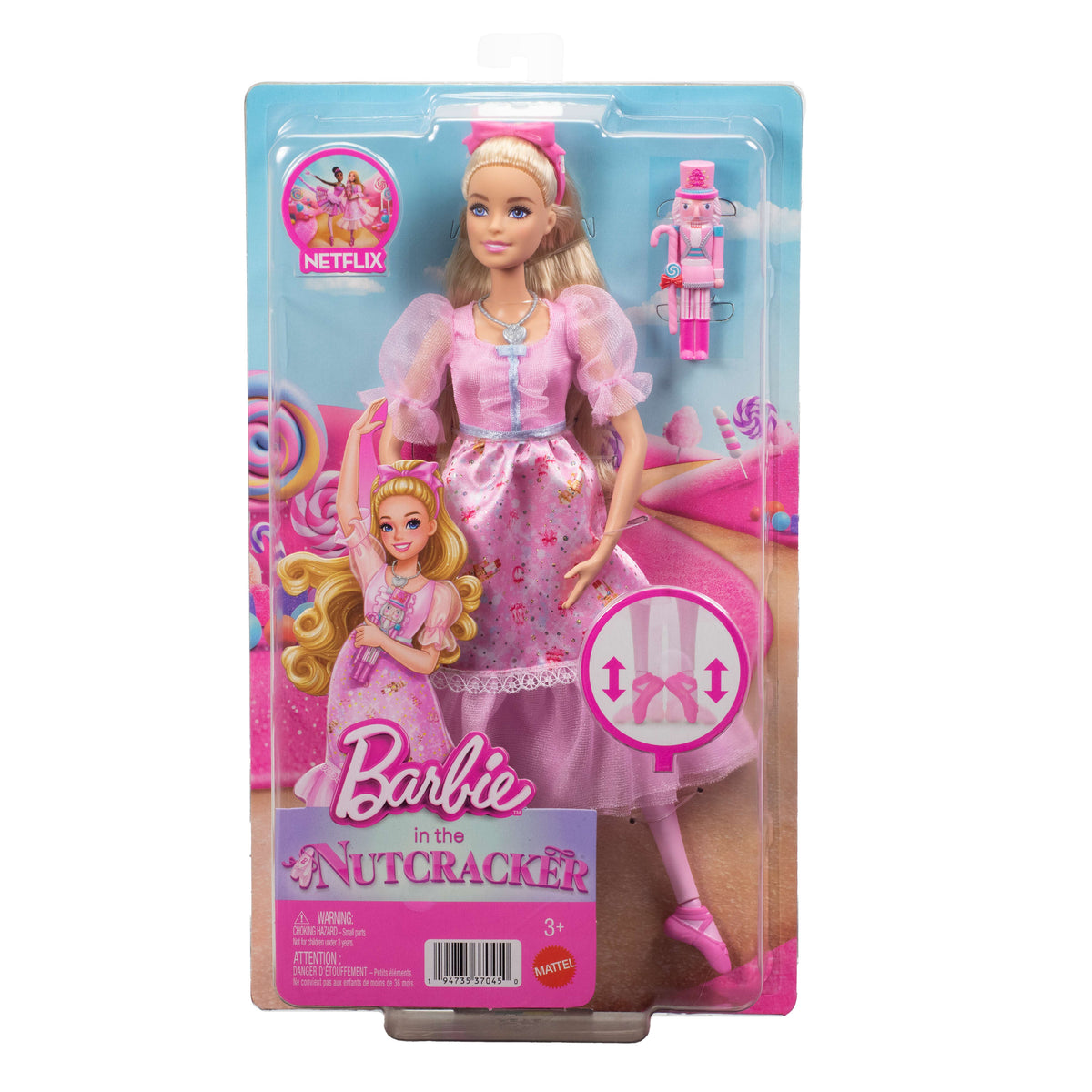 Barbie in the Nutcracker Clara Ballerina Doll with Ballet Outfit & Accessories