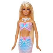 Barbie Bubble Sparkle Mermaid Doll with Accessories Bubble-Making Mermaid Toy for Kids