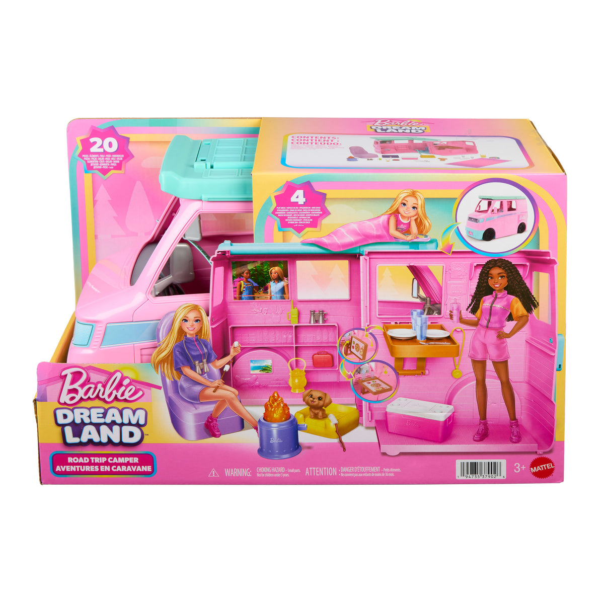 Barbie Dream Land Road Trip Camper Playset with Accessories