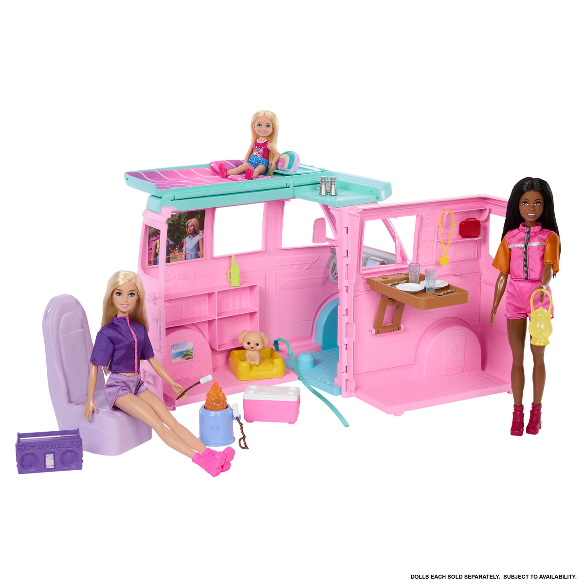 Barbie Dream Land Road Trip Camper Playset with Accessories