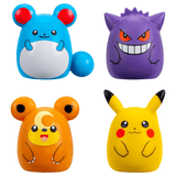 Pokémon Squish-A-Longs Collectible Mini Figures 4-Pack - Squishy Pokémon Character Toys for Kids