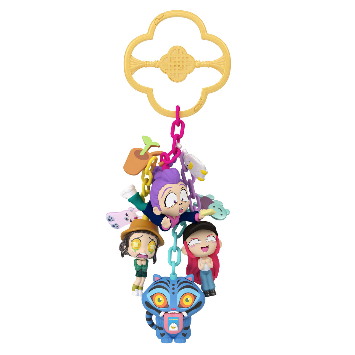 K-Pop Demon Hunters Mini Figure Keychain Clip Assortment - Sold per piece