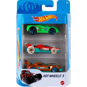 Hot Wheels Die-Cast Basic Cars 3-Pack Assorted Color 1:64 Scale - Random Selection
