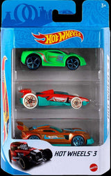 Hot Wheels Die-Cast Basic Cars 3-Pack Assorted Color 1:64 Scale - Random Selection