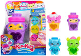 Kutie Kups Signature Set 4-Inch Collectible Toy Playset with 3 Lil Kuties Mini Figures for Kids - 3 Assorted Designs