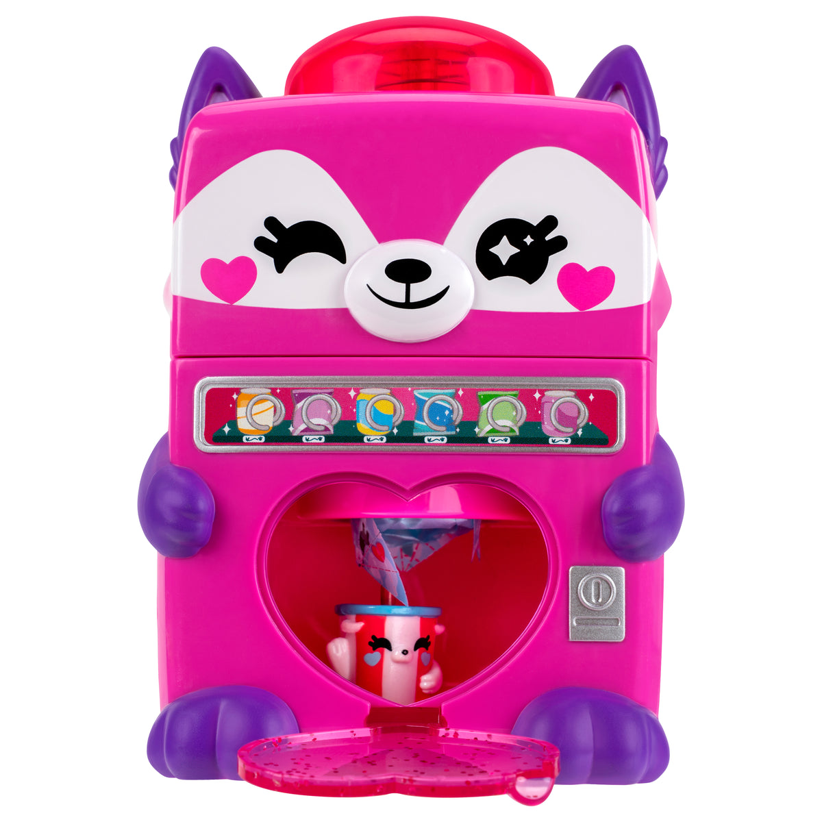 Kutie Kups Deluxe Vendie 4-Inch Toy Vending Machine Playset with 12 Lil Kuties Surprise Collectible Figures