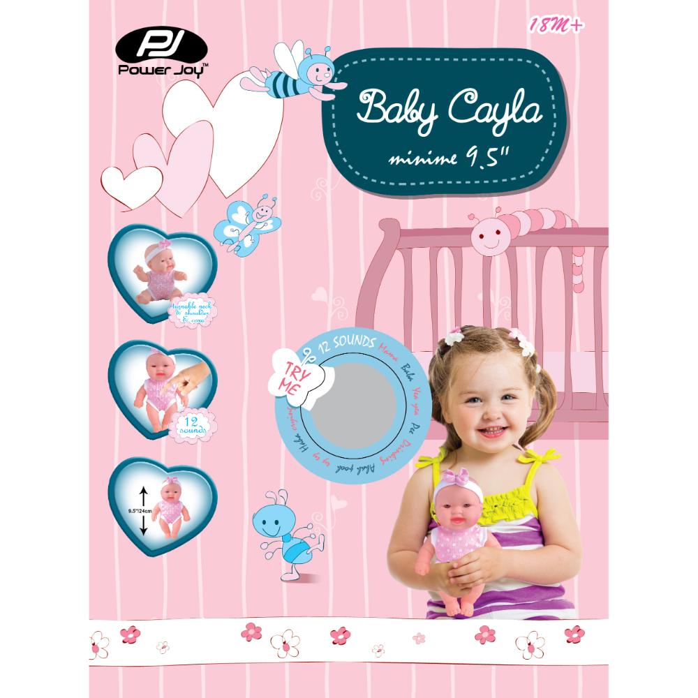 Power Joy Baby Cayla Minime 24cm with Sounds - Battery Operated