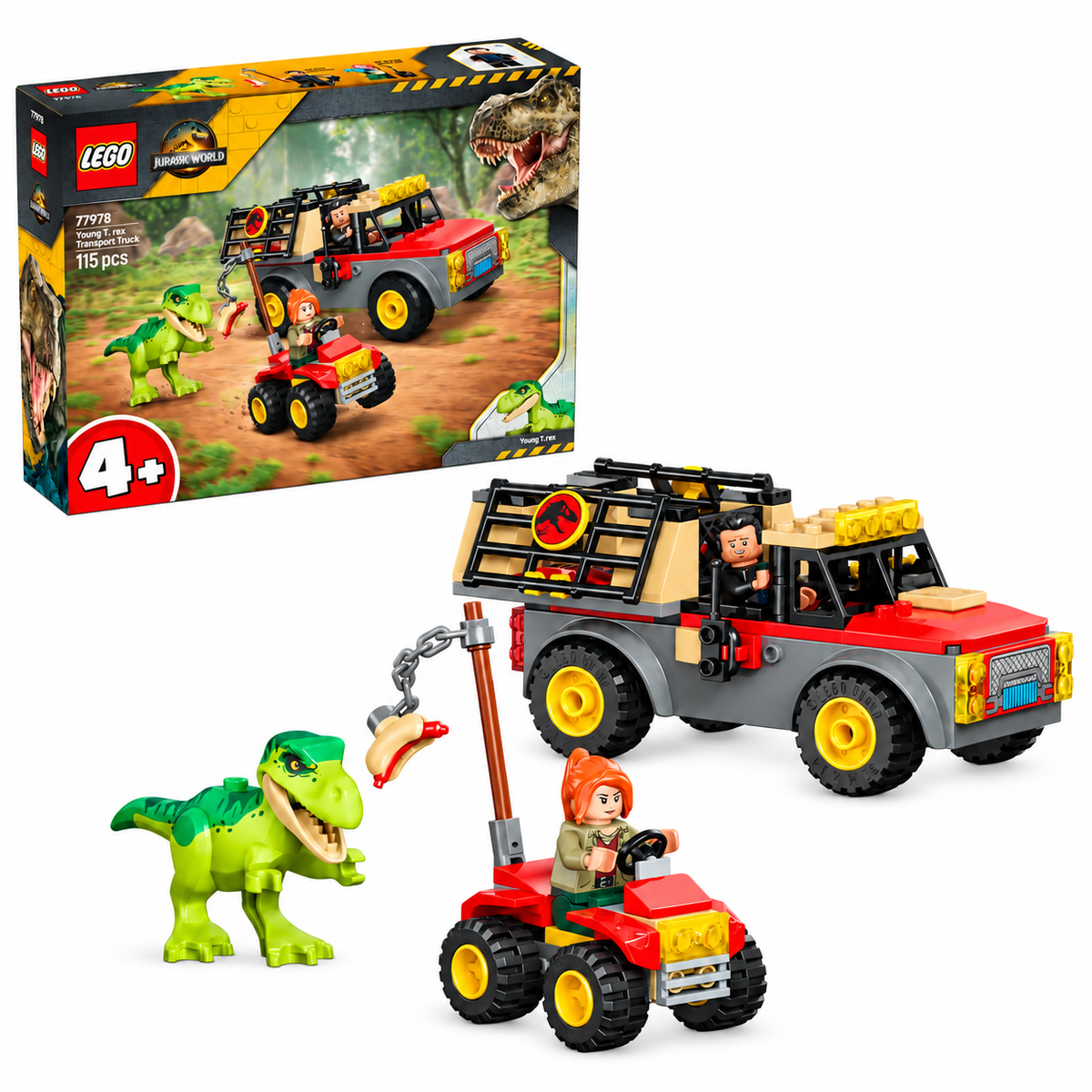 Lego Jurassic World Young T-Rex Transport Truck Building Set 77978