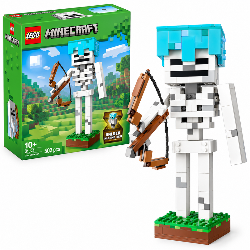 Lego Minecraft The Skeleton Gaming Display Set 21594