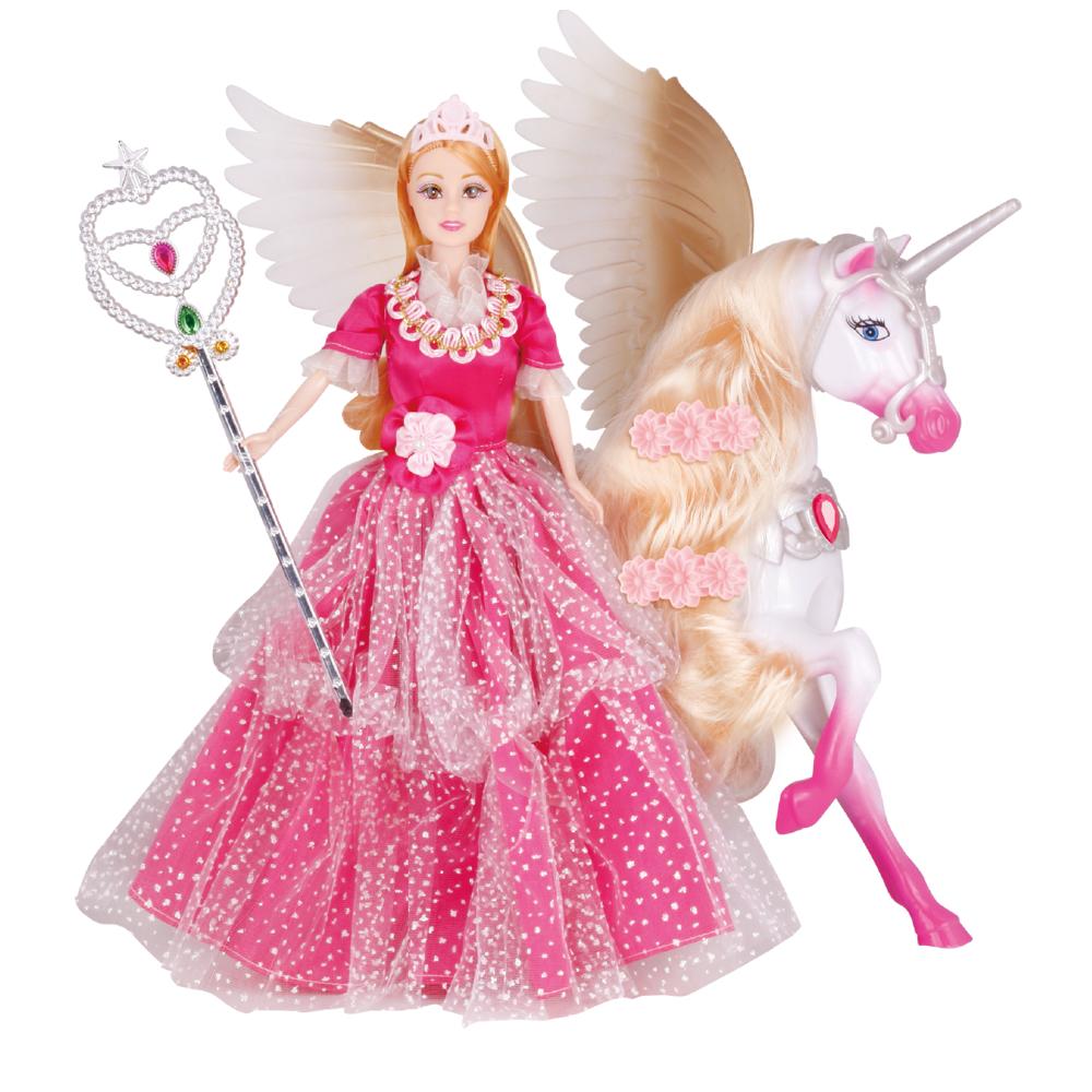 Power Joy Leila Princess & Magic Pegasus Doll Set - 30 cm