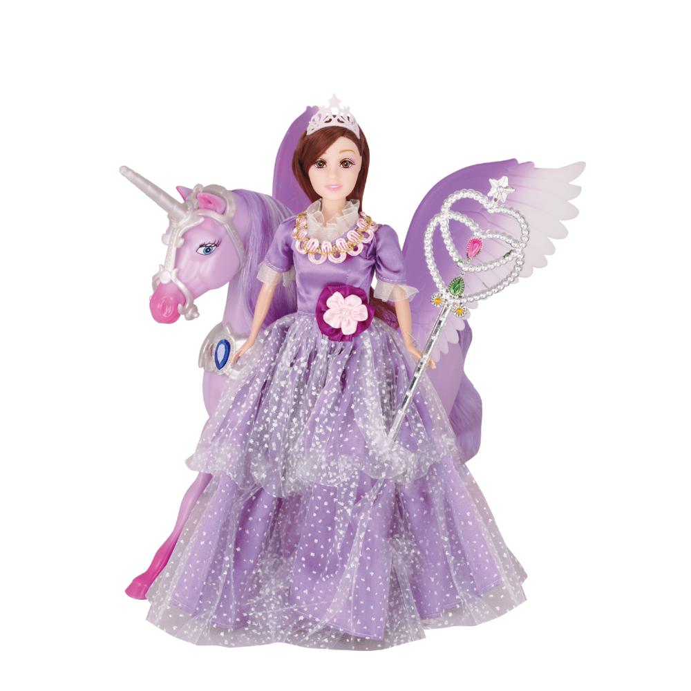 Power Joy Leila Princess & Magic Pegasus Doll Set - 30 cm
