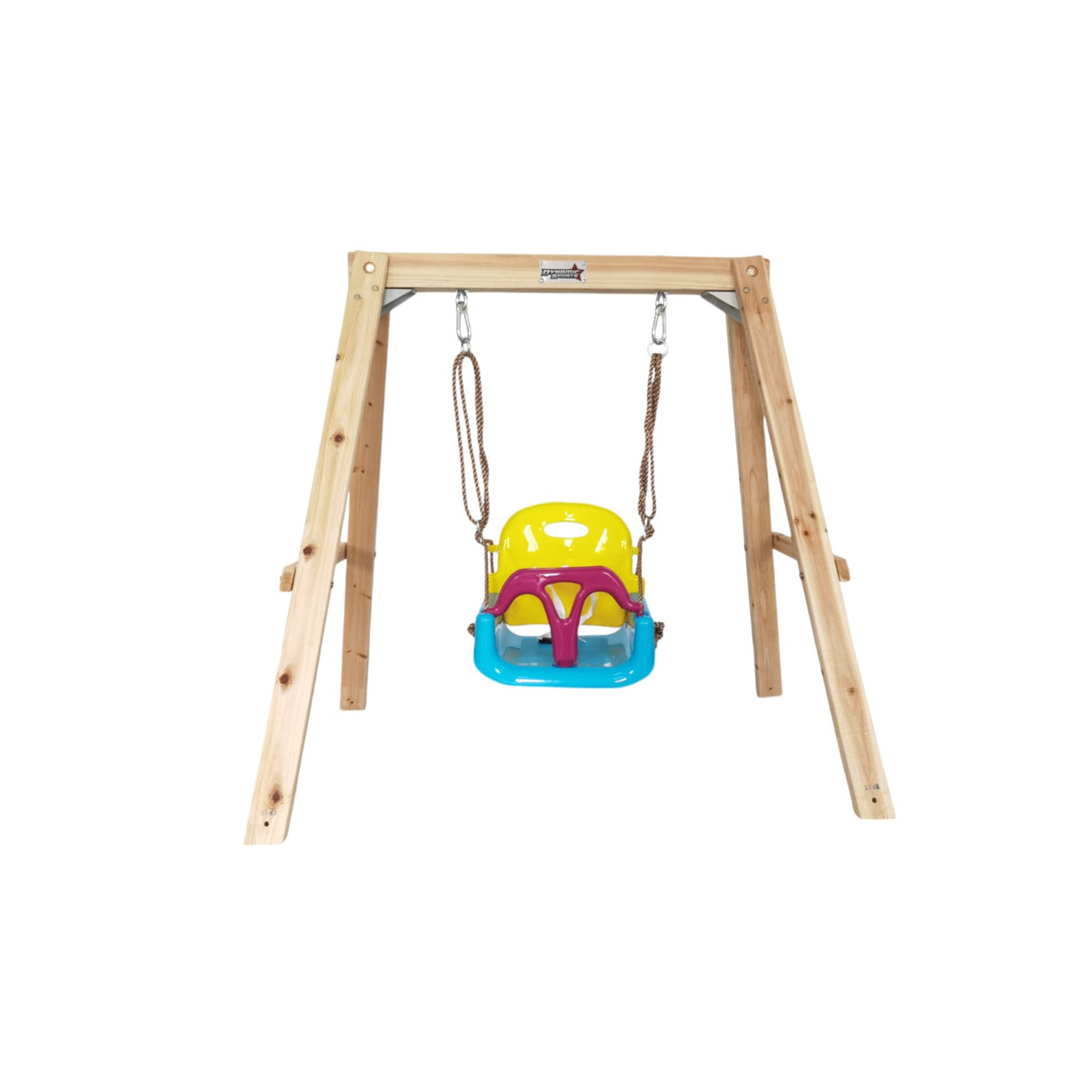 Dynamic Sports Growing Giraffe Wooden  Swing Set
