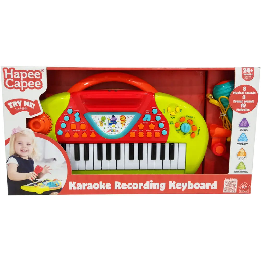 Hapee Capee Karaoke Record Keyboard B/O