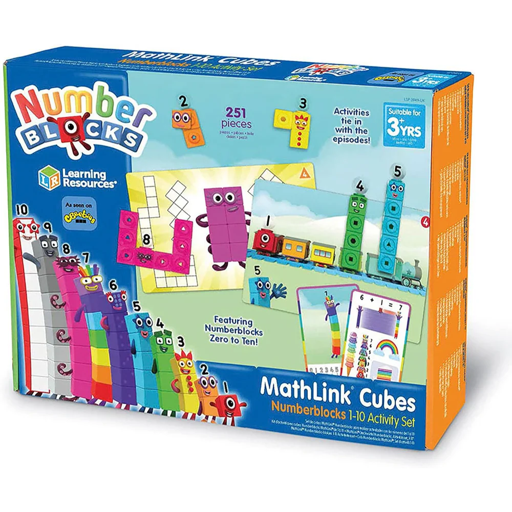 Number Blocks Mathlink Cubes 1-10 Activity