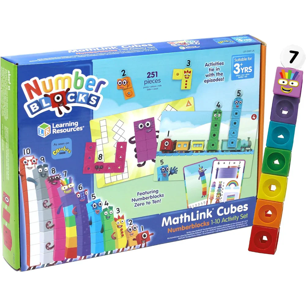 Number Blocks Mathlink Cubes 1-10 Activity