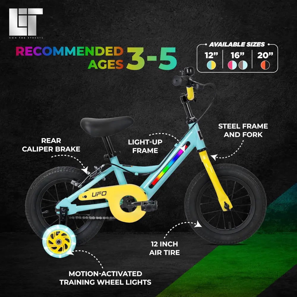 Spartan Lit Ufo 12 Inch Mint Bicycle B/O