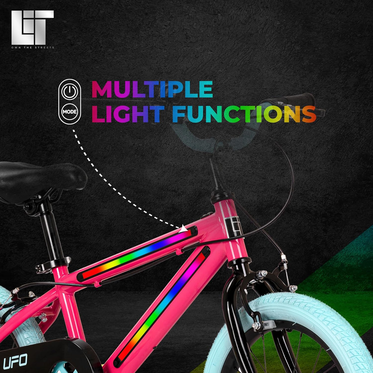 Spartan Lit UFO Bicycle Hot 16 - Inch