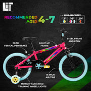 Spartan Lit UFO Bicycle Hot 16 - Inch