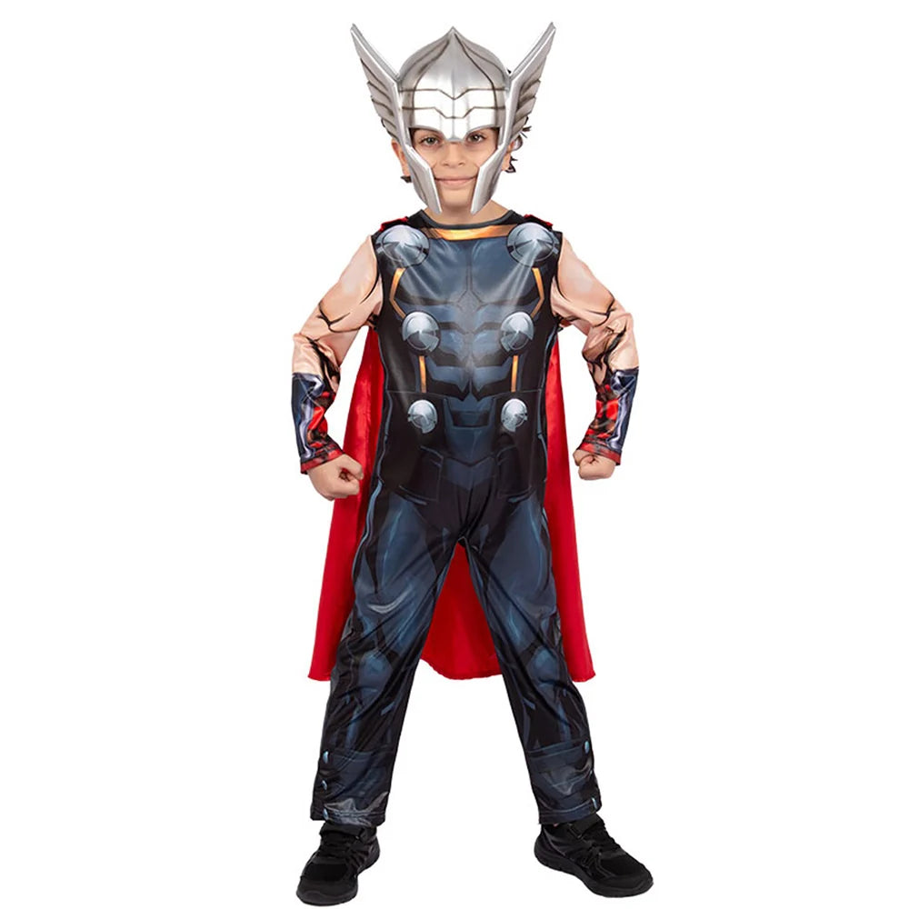Marvel Avengers Thor Classic Costume for Kids - Superhero Fancy Dress Outfit, 3-4 Years