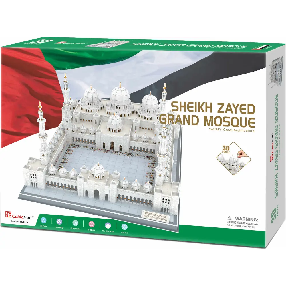 3D Puzzle Sheikh Zyed Grand Mosque 357-Piece
