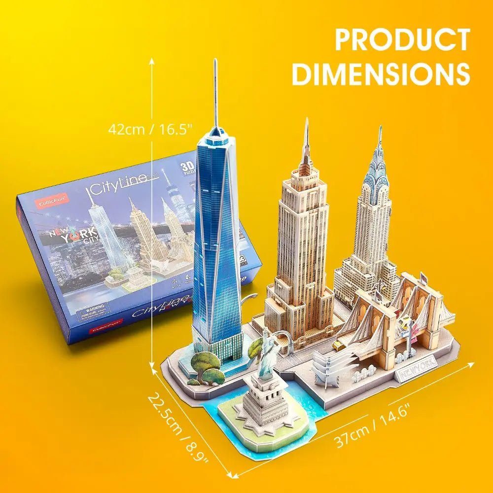 CUBICFUN 3D PUZZLES CITY LINE NEW YORK C