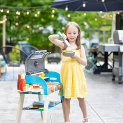M&D Wooden Delxe Grill&Pizza Oven Playst