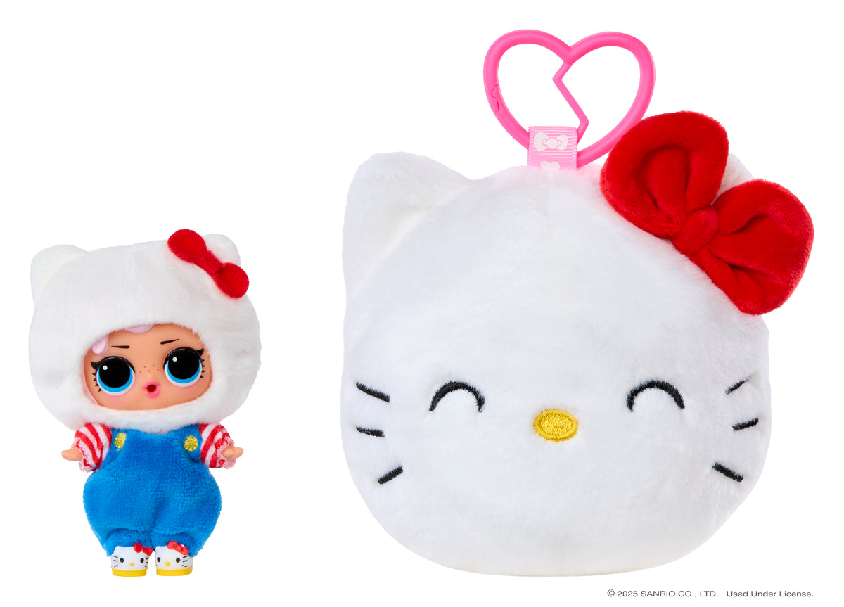 L.O.L. Surprise Loves Hello Kitty Reversible Plush Surprise Collectible – Sold per Piece (Random Selection)