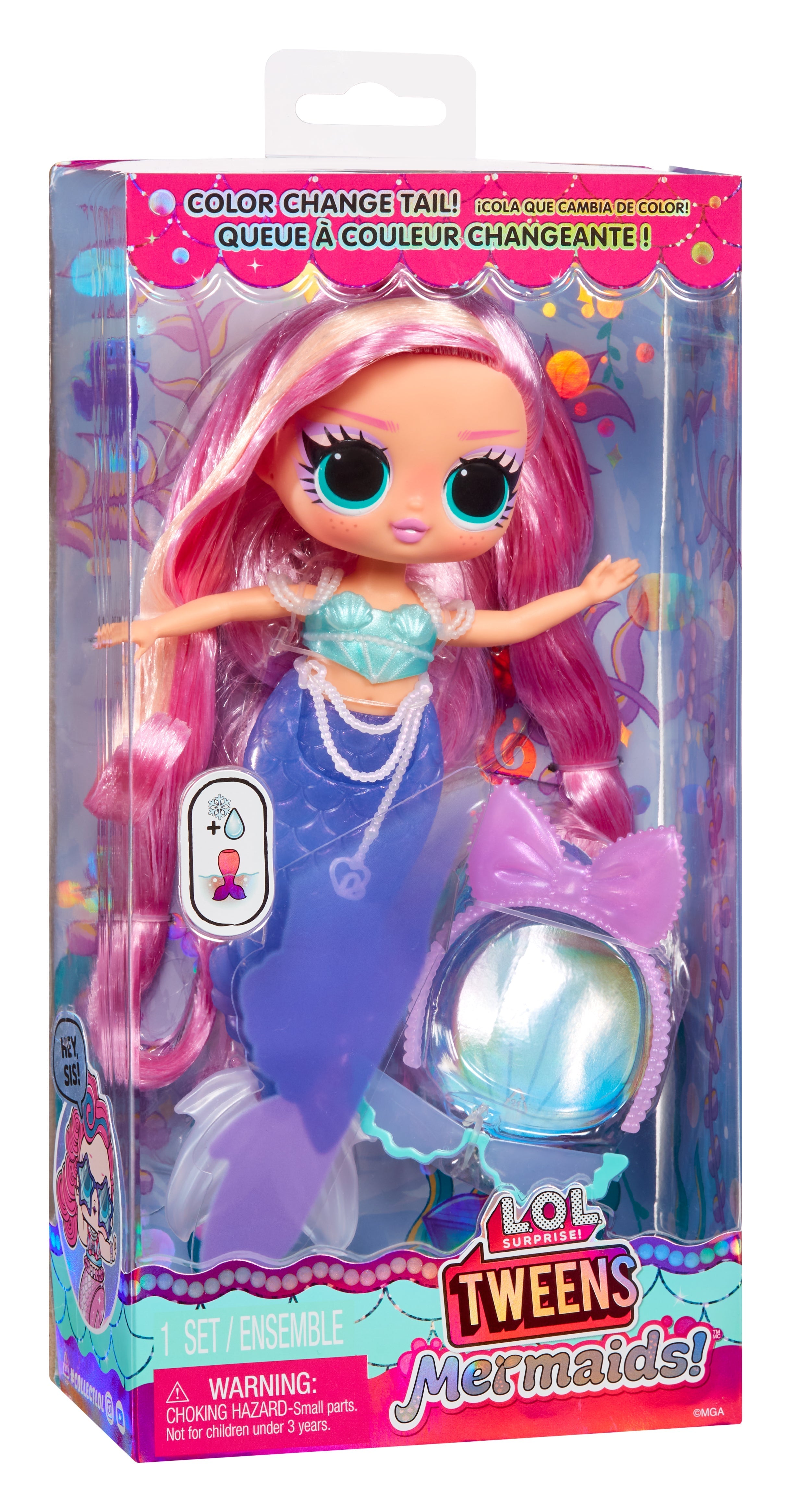 LOL Surprise Tweens Mermaid Fashion Doll Lola Waves With Color Change LOL Surprise Tweens Mermaid Fashion Doll Lola Waves With Color Change