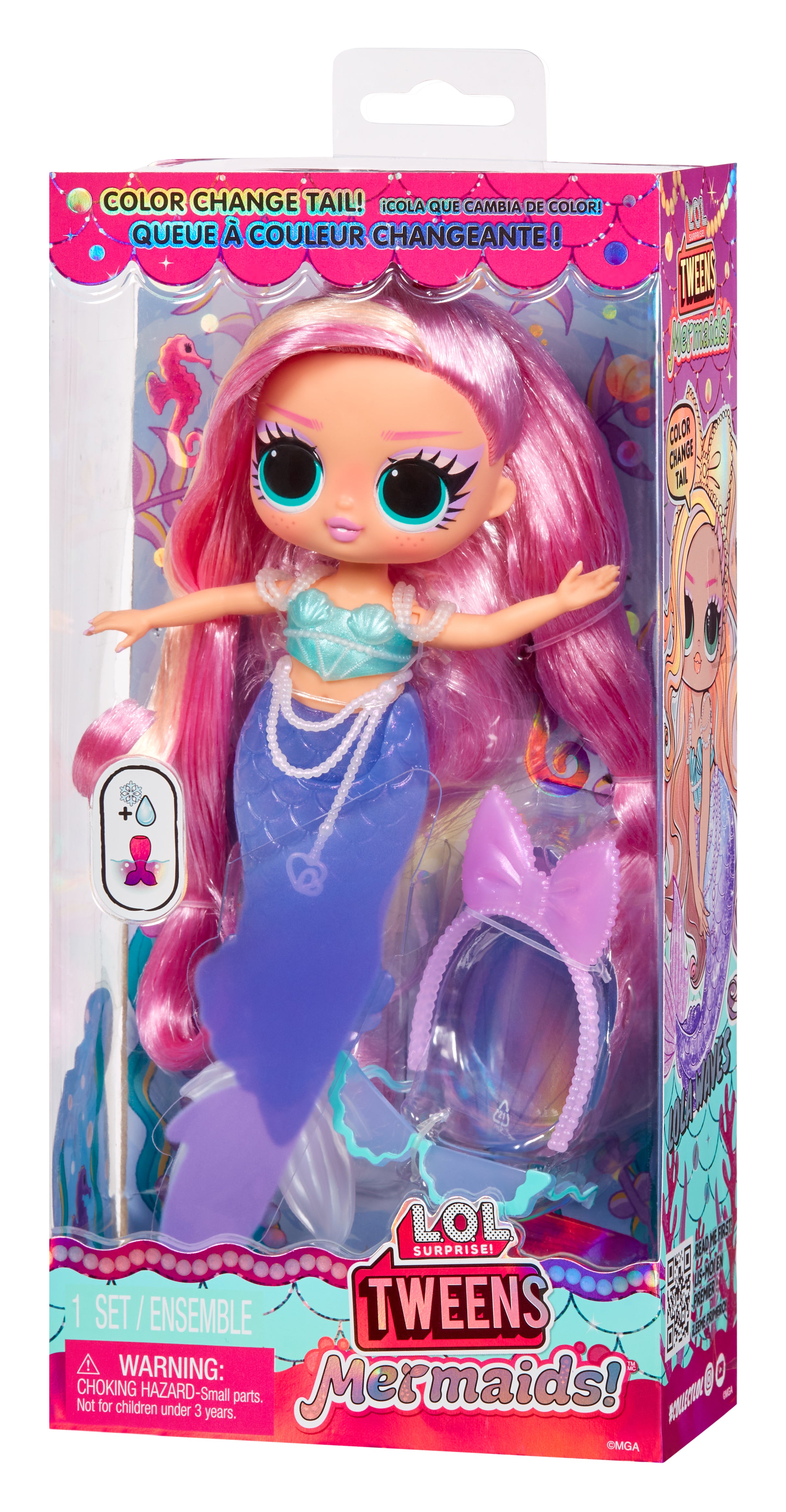 LOL Surprise Tweens Mermaid Fashion Doll Lola Waves with Color Change Tail
