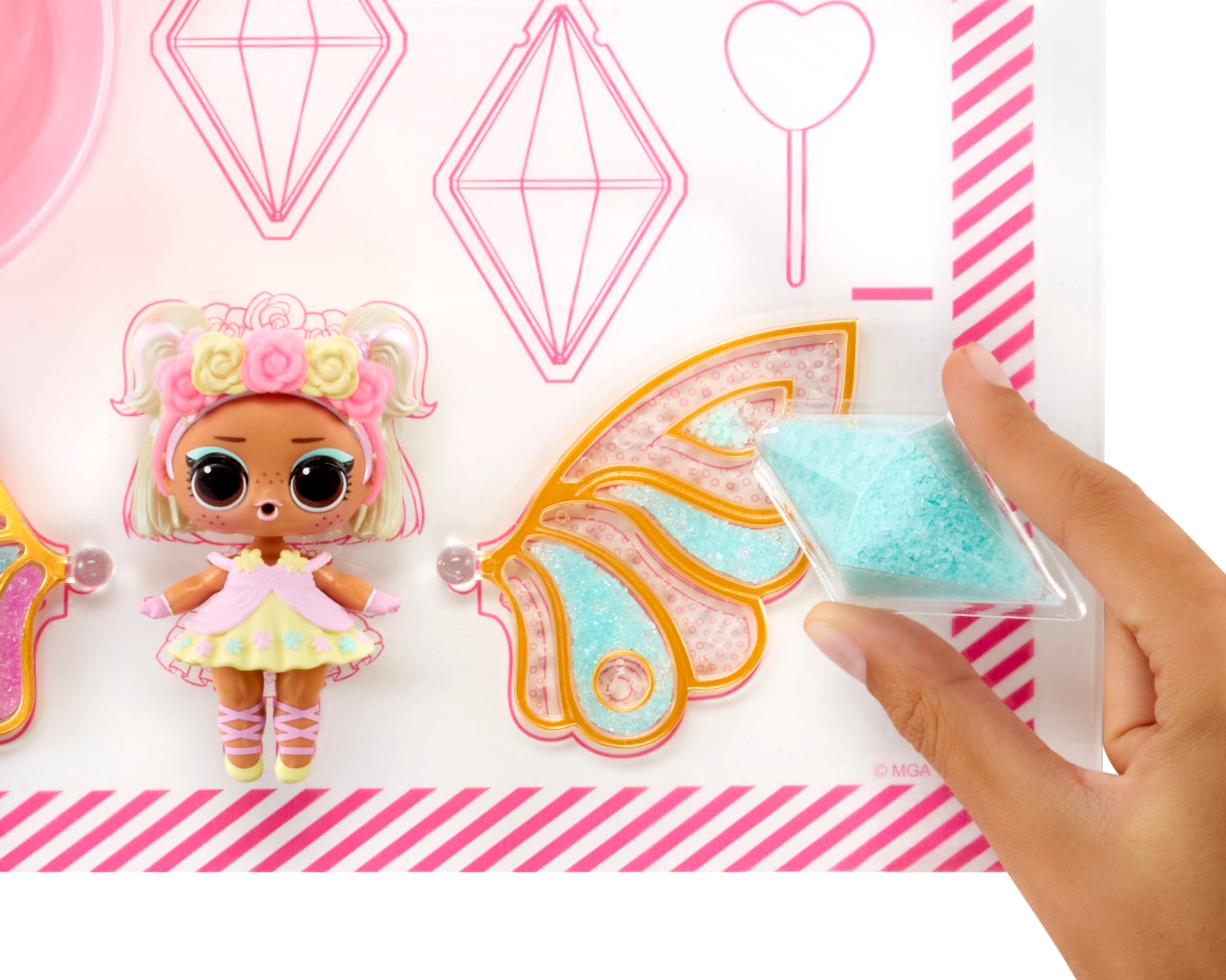 LOL Surprise Fairy Tots Doll with Custom Wing - Magic Crystal Craft Kit