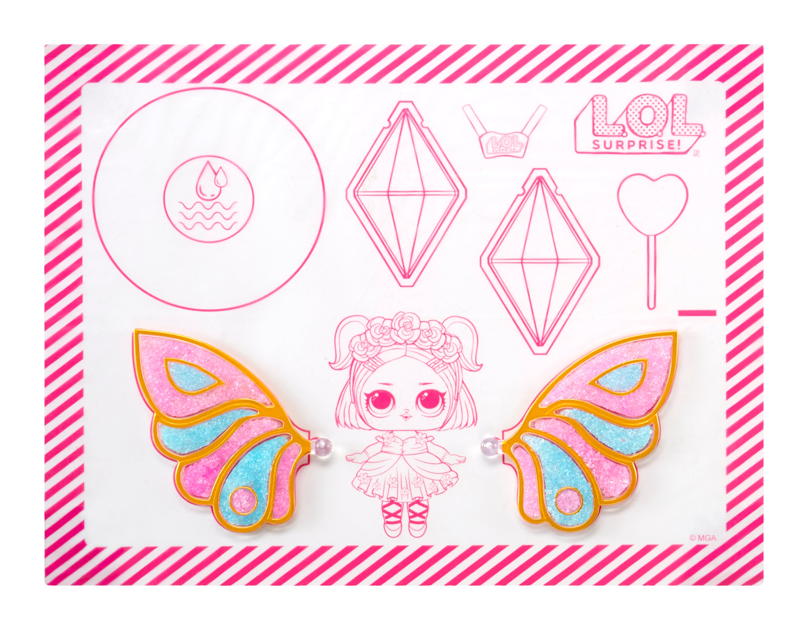 LOL Surprise Fairy Tots Doll with Custom Wing - Magic Crystal Craft Kit