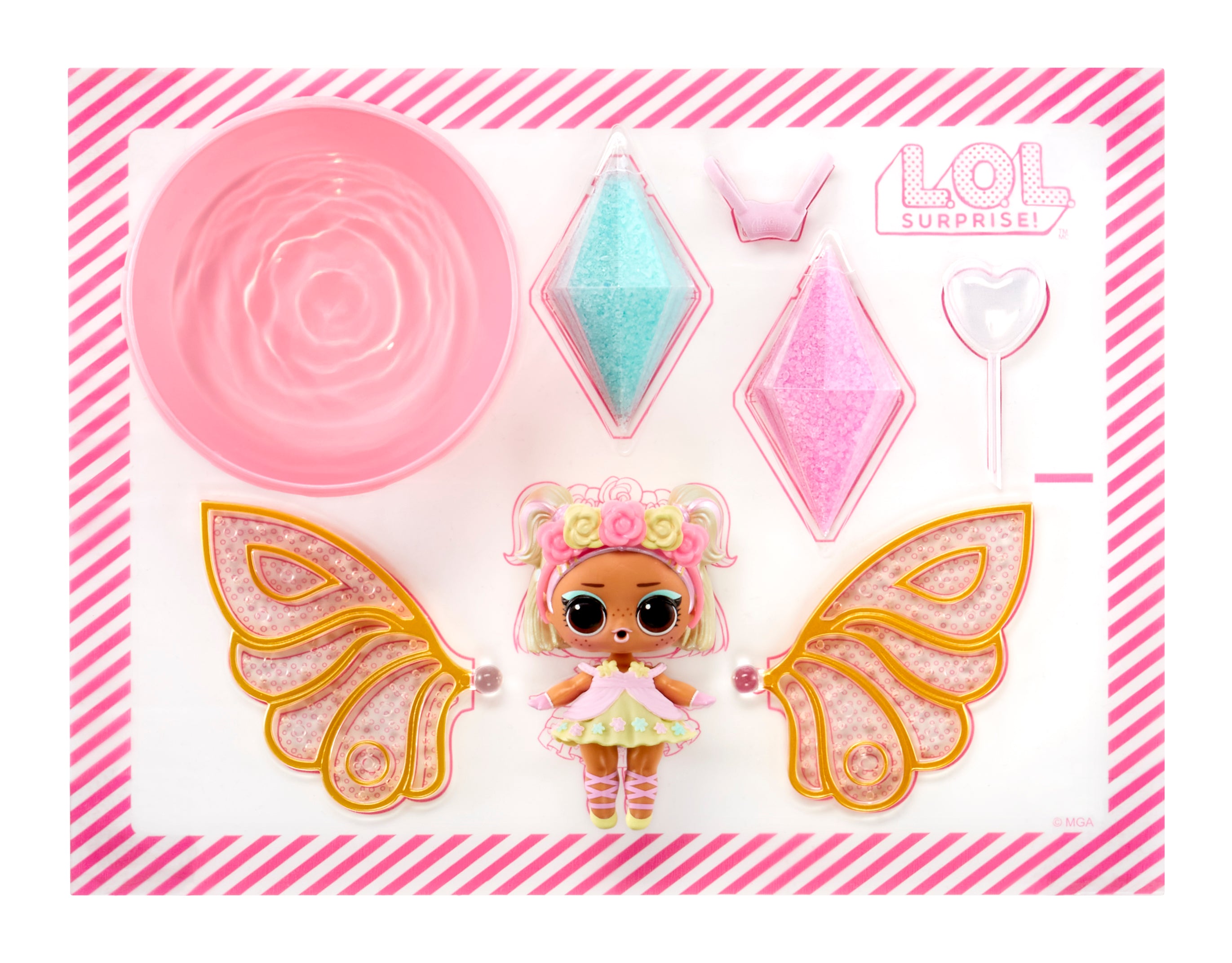 LOL Surprise Fairy Tots Doll with Custom Wing - Magic Crystal Craft Kit