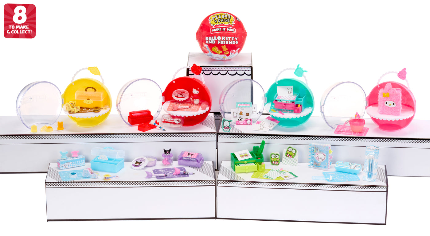 Miniverse Make It Mini Sanrio Mini Collectibles Blind Box Series Featuring Hello Kitty, Kuromi, Cinnamoroll & Keroppi