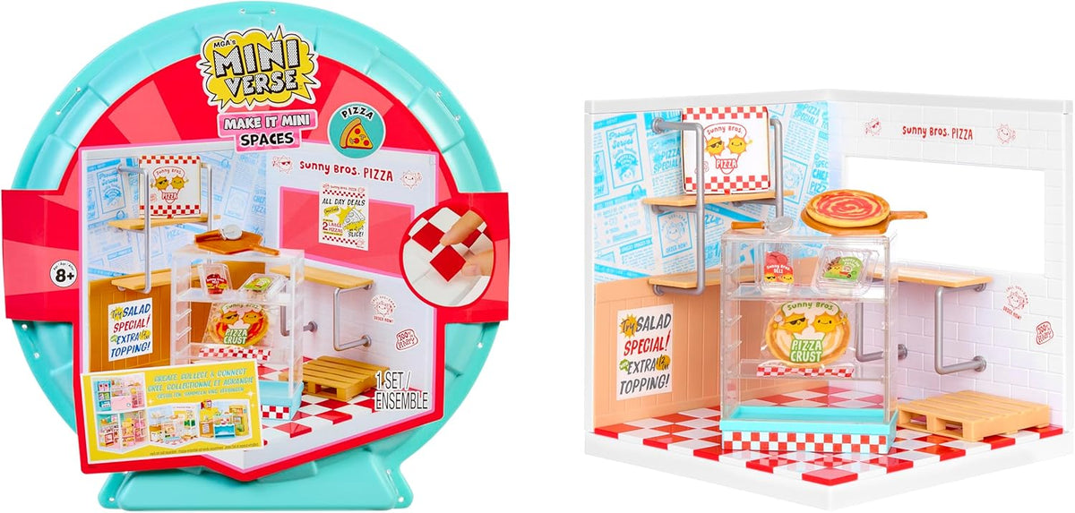Miniverse Make It Mini Spaces Starter Pack Red Miniature Display and Customization Set