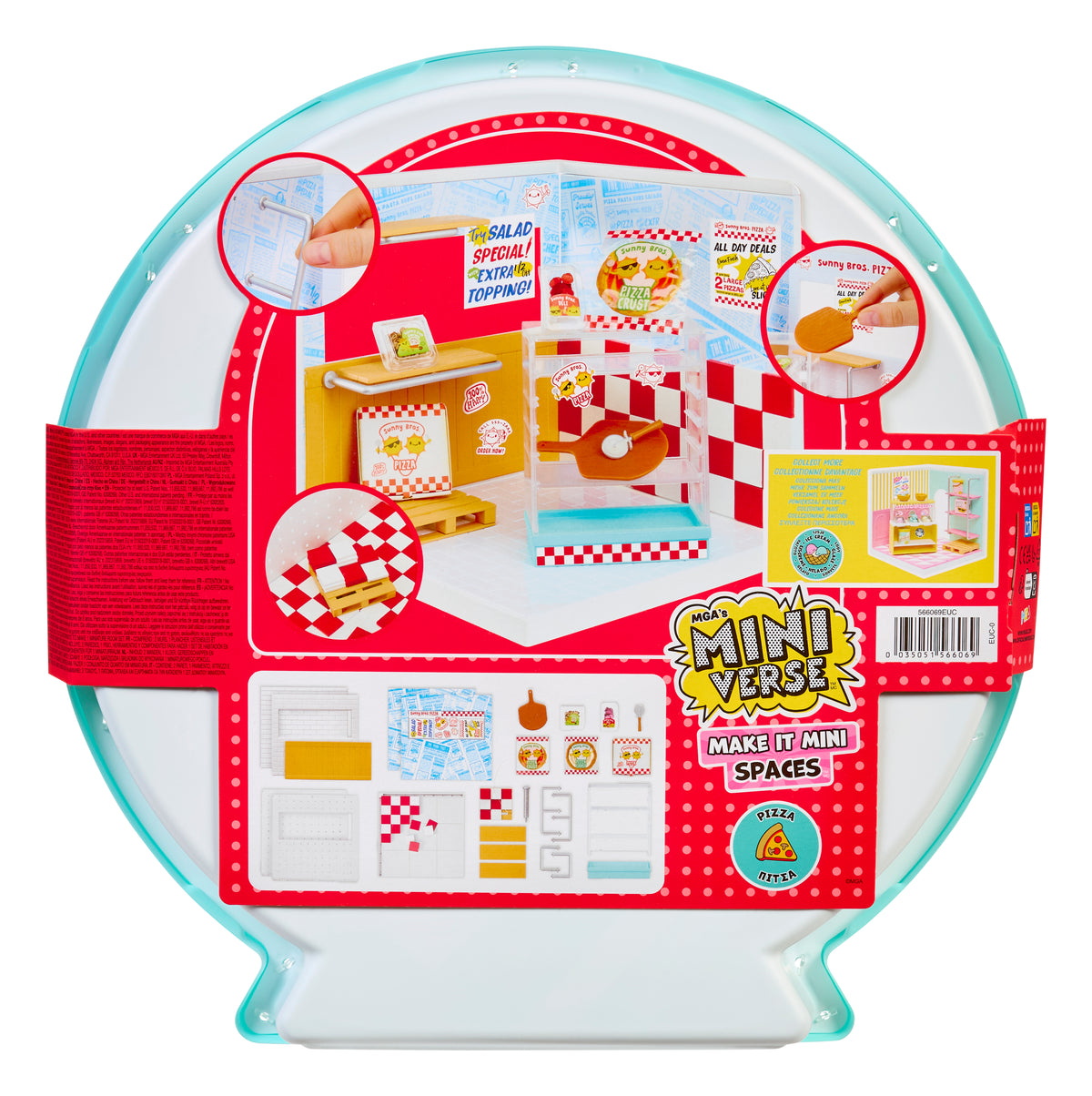 Miniverse Make It Mini Spaces Starter Pack Red Miniature Display and Customization Set