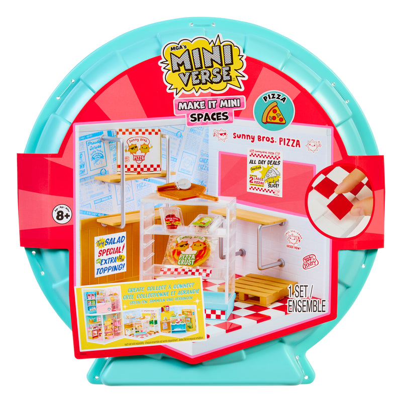 Miniverse Make It Mini Spaces Starter Pack Red Miniature Display and Customization Set