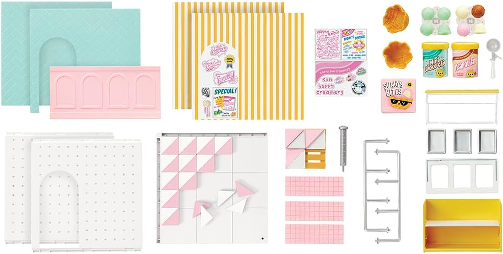 Miniverse Make It Mini Spaces Starter Pack Pink Miniature Display and Customization Set