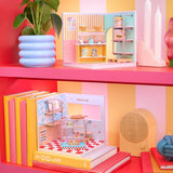 Miniverse Make It Mini Spaces Starter Pack Pink Miniature Display and Customization Set