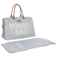 Childhome Mommy Bag Big Grey Off White Large Baby Diaper Travel Bag