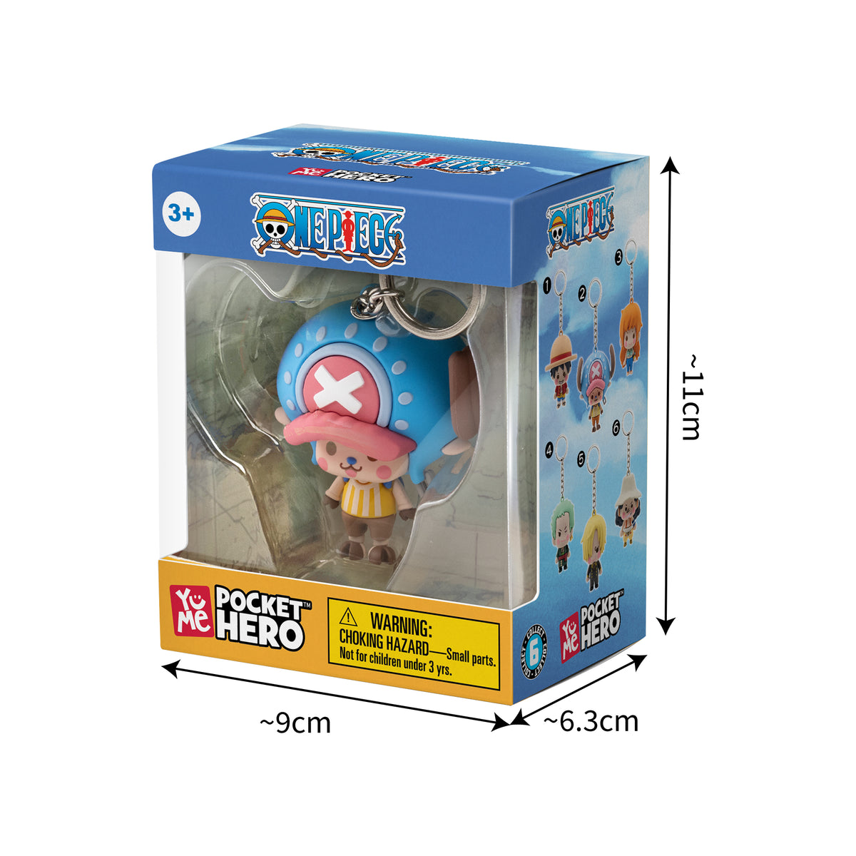 One Piece Key Chain Pocket Hero Series 2 Assortment 1-piece