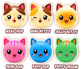 Squishy Miao Dumplings Cat Squishy Sensory Toy Collectibles 8.5cm - Mystery Assortment