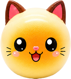 Squishy Miao Dumplings Cat Squishy Sensory Toy Collectibles 8.5cm - Mystery Assortment