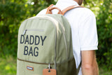 Childhome Daddy Backpack Kaki Canvas Large Baby Diaper Backpack Bag