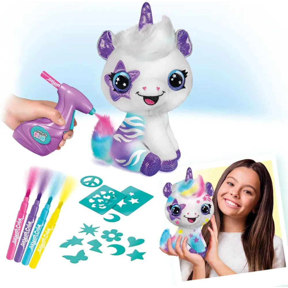 Airbrush Plush Unicorn Battery Operated