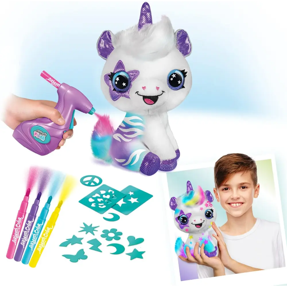 Airbrush Plush Unicorn Battery Operated