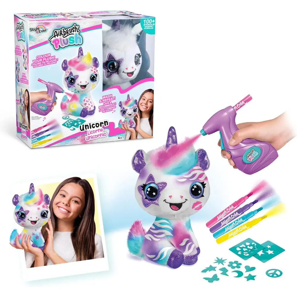 Airbrush Plush Unicorn Battery Operated