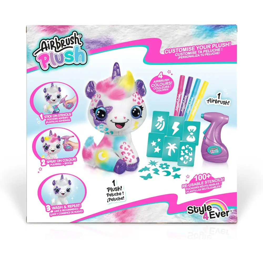 Airbrush Plush Unicorn Battery Operated