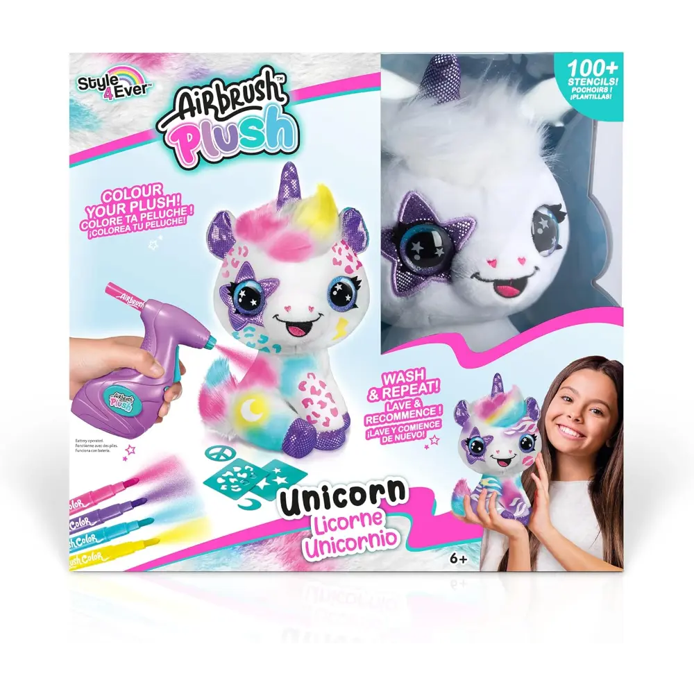 Airbrush Plush Unicorn Battery Operated